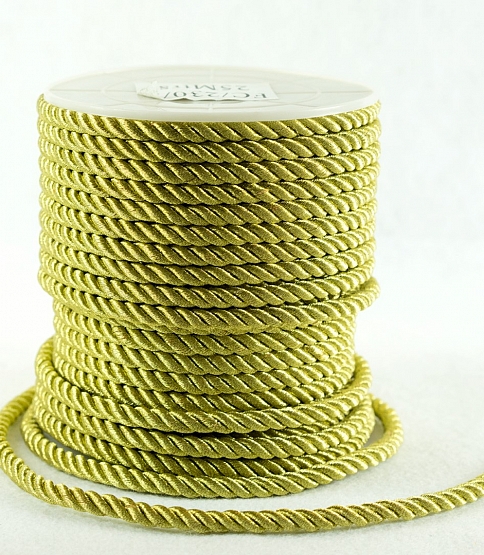 5mm Metallic Cord 25 Mtr Roll Gold - Click Image to Close